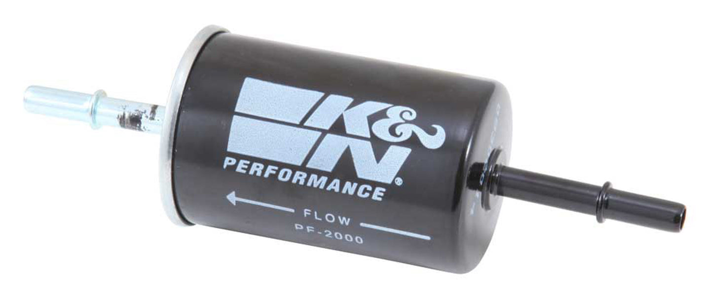 K And N Engineering Fuel Filter - In-Line - OEM Replacement - Cellulose Element - Steel - Black - Ford 1997-2012 - Kit