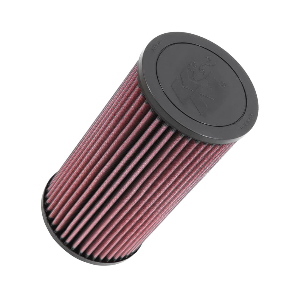 K And N Engineering Air Filter Element - Round - 5.563 in OD - 11.125 in Height - Reusable Cotton - Red - Polaris RZR