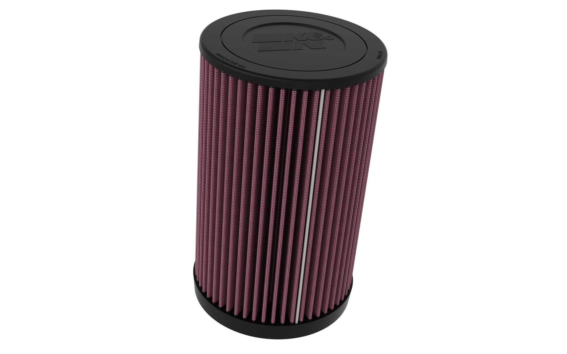 K And N Engineering Air Filter Element - Round - 6.5 in Diameter - 10.75 in Tall - Reusable Cotton - Red - Polaris RZR