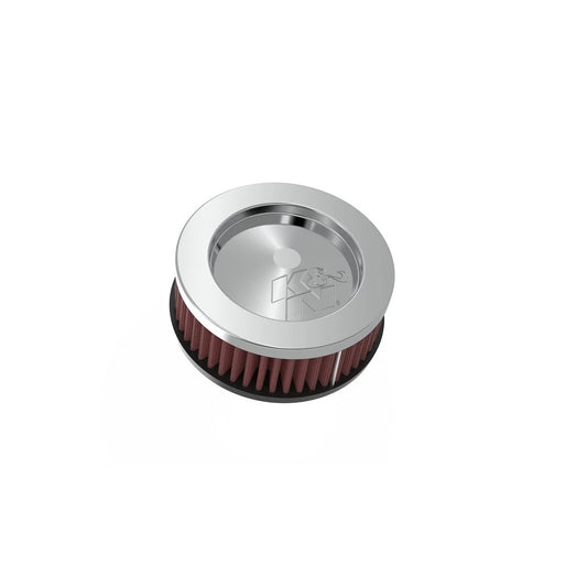 K And N Engineering Air Filter Element - Round - 5.125 in Diameter - 2 in Tall - 2.438 in Flange - Reusable Cotton -