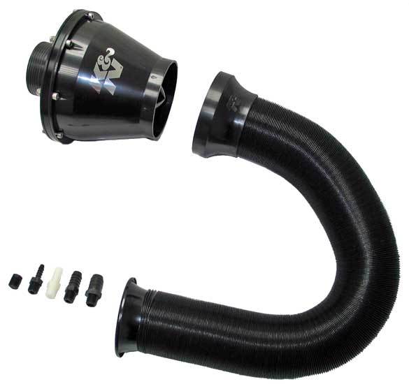 K And N Engineering Air Induction System - Unique Universal - Reusable Oiled Filter - Plastic - Black - Universal - Kit