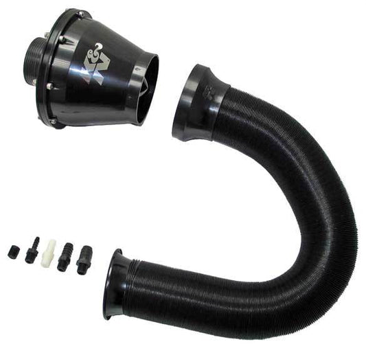 K And N Engineering Air Induction System - Unique Universal - Reusable Oiled Filter - Plastic - Black - Universal - Kit