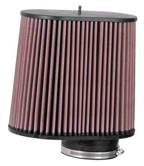 K And N Engineering Air Filter Element - Clamp-On - 9.5 x 6.75 in Base - 9 x 5.5 in Top - 8.938 in Tall - 4 in Flange