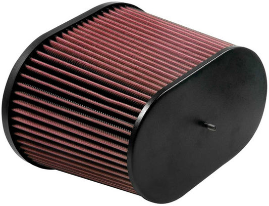 K And N Engineering Air Filter Element - Clamp-On - Oval - 9 x 5.375 in Top - 10.25 x 7.188 in Bottom - 4 in Flange -