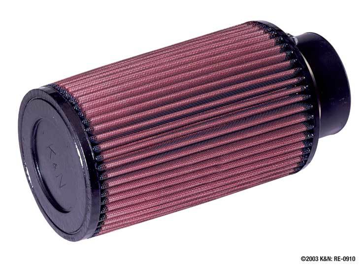 K And N Engineering Air Filter Element - Clamp-On - Conical - 5 in Base - 4.625 in Top Diameter - 8 in Tall - 3 in