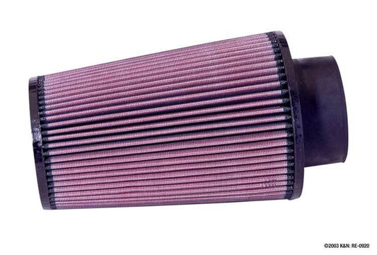 K And N Engineering Air Filter Element - Clamp-On - Conical - 6 in Base - 4.625 in Top Diameter - 9 in Tall - 3.5 in