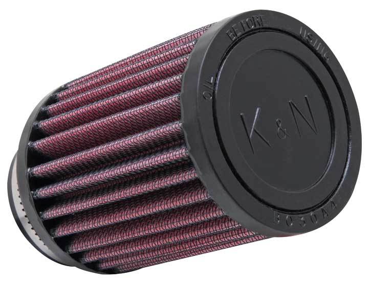 K And N Engineering Air Filter Element - Round - Clamp-On - 3 in Diameter - 4 in Tall - 1.875 in Flange - Reusable