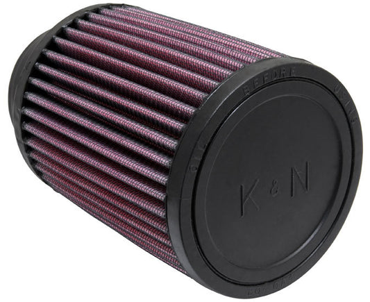 K And N Engineering Air Filter Element - Clamp-On - Round - Oiled - 4 in Diameter - 5 in Tall - 2.75 in Flange -