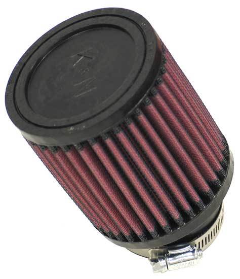 K And N Engineering Air Filter Element - Round - Clamp-On - 3.5 in Diameter - 4 in Tall - 2.25 in Flange - Reusable