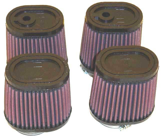 K And N Engineering Air Filter Element - Conical - Clamp-On - 4 x 3 in Base - 3.5 x 2.5 in Top - 4 in Tall - 2.125 in