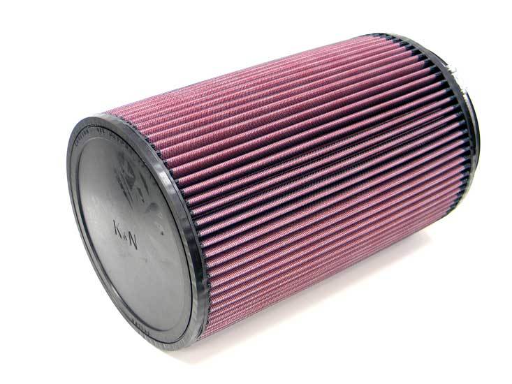 K And N Engineering Air Filter Element - Clamp-On - 7.5 in Diameter - 12 in Tall - 6 in Flange - Reusable Cotton -