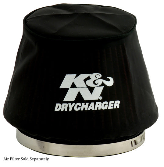 K And N Engineering Air Filter Wrap - Dry Charger - Reusable - 6.25 in Base - 4.375 in Top Diameter - 4.125 in Tall -