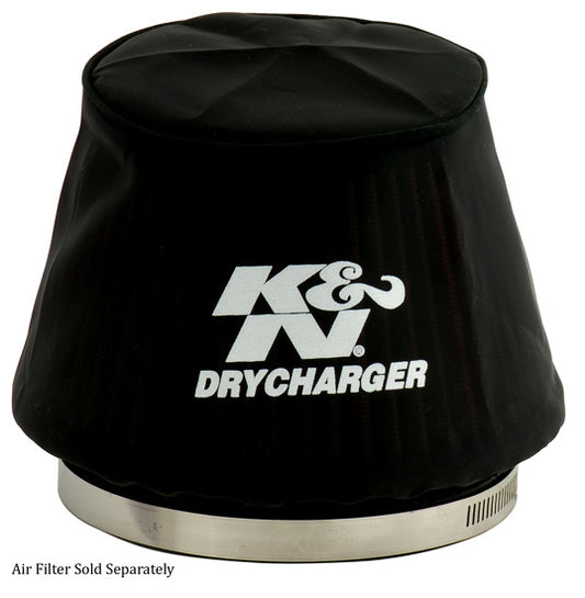 K And N Engineering Air Filter Wrap - Dry Charger - Reusable - 6.25 in Base - 4.375 in Top Diameter - 4.125 in Tall -