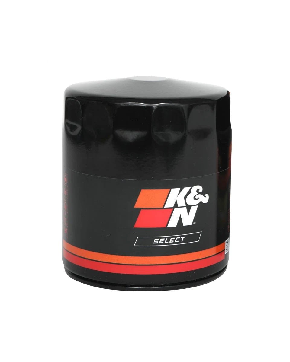 K And N Engineering Oil Filter - Canister - Screw-On - 3.109 in Tall - 18 mm x 1.5 Thread - Steel - Black Paint - GM