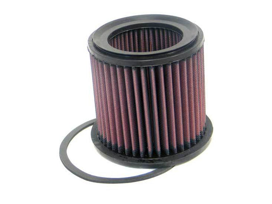 K And N Engineering Air Filter Element - Conical - 5.25 in Base - 5.875 in Top - 5.25 in Tall - Reusable Cotton - Red