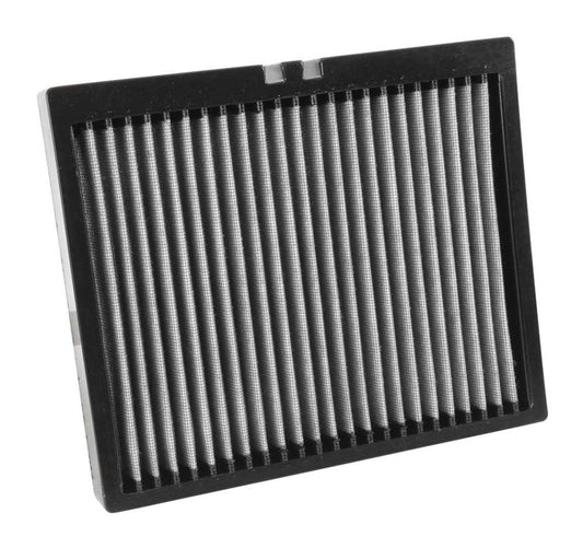 K And N Engineering Air Filter Element - Panel - 9.438 x 8 in - 1.25 in Tall - Synthetic - White - Cabin - Various