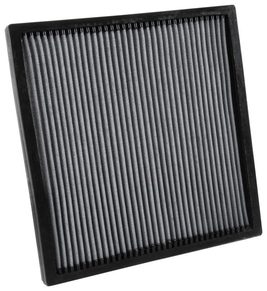 K And N Engineering Cabin Air Filter - Panel - 9.938 x 9.5 in - 0.75 in Tall - Synthetic - White - Chevy Camaro