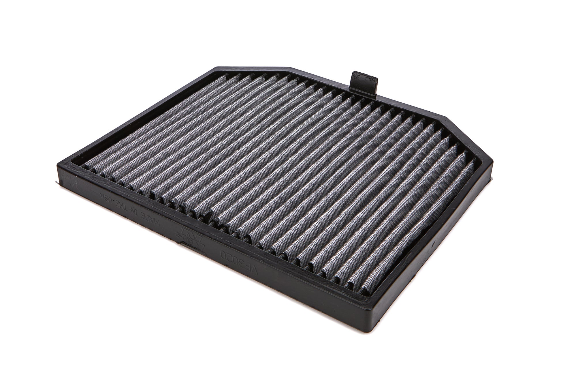 K And N Engineering Air Filter Element - Panel - 10.563 x 9.469 in - 0.75 in Tall - Synthetic - White - Cabin -