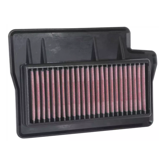 K And N Engineering Air Filter Element - Unique - 10.969 x 7.531 in - 1.313 in Tall - Reusable Cotton - Red - Yamaha