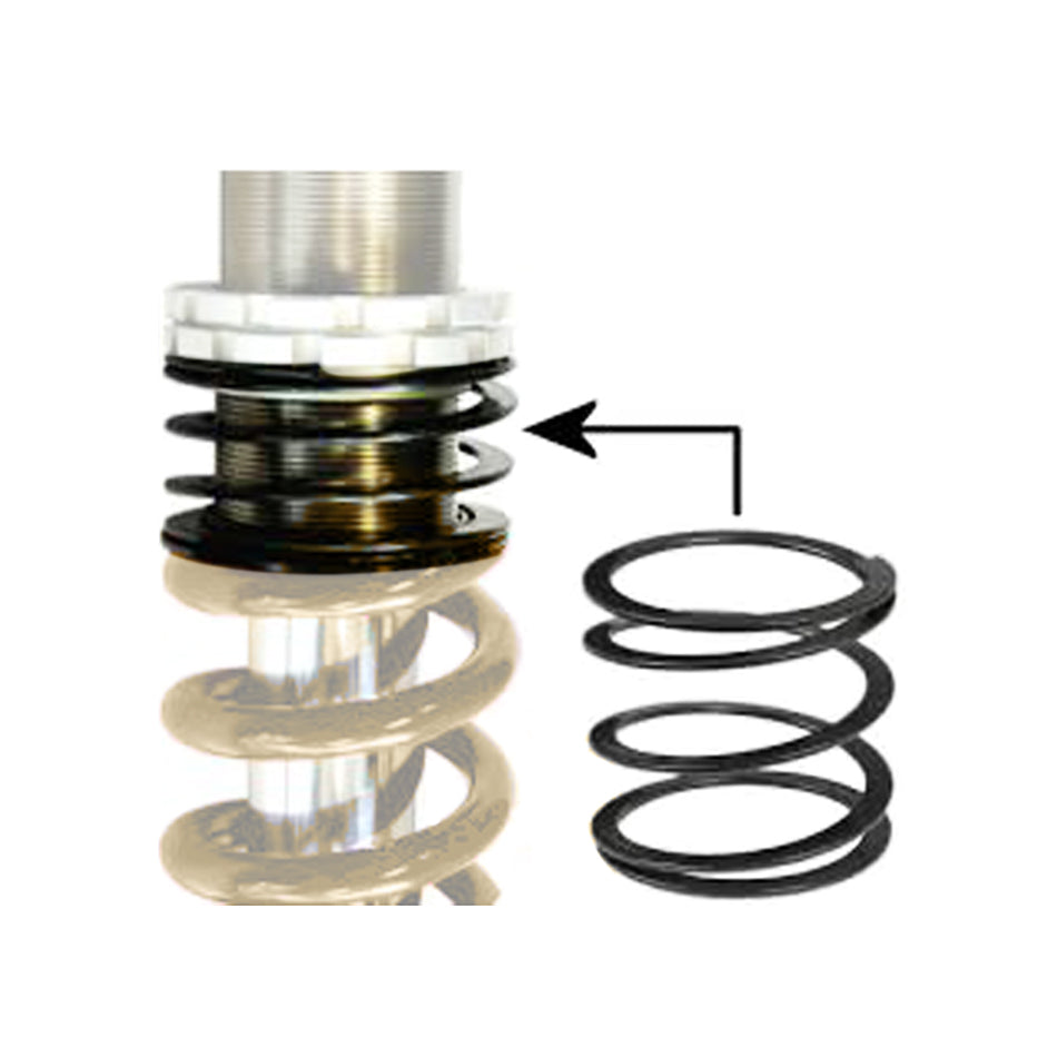 Landrum Springs Coil Spring - Take Up - 2.5 ID - 7 in Length - Steel - Gray Powder Coat - Each