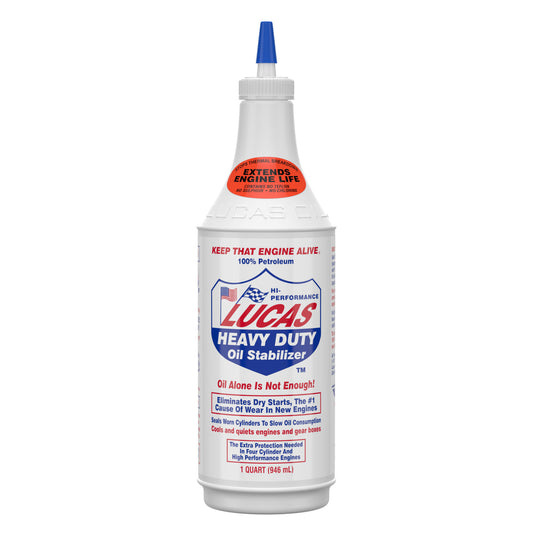 Lucas Oil Motor Oil Additive - Heavy Duty Oil Stabilizer - Conventional - 1 qt Bottle - Each