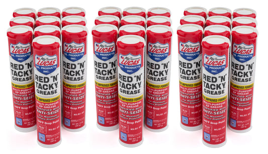 Lucas Oil Grease - Red N Tacky - Conventional - 14 oz Cartridge - Set of 30