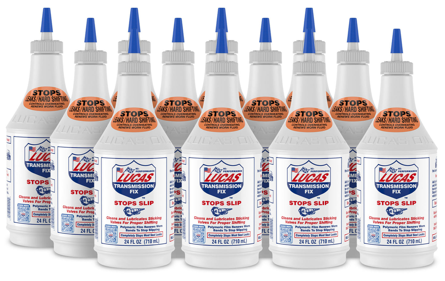 Lucas Oil Transmission Fluid Additive - Transmission Fix - 24 oz Bottle - Set of 12