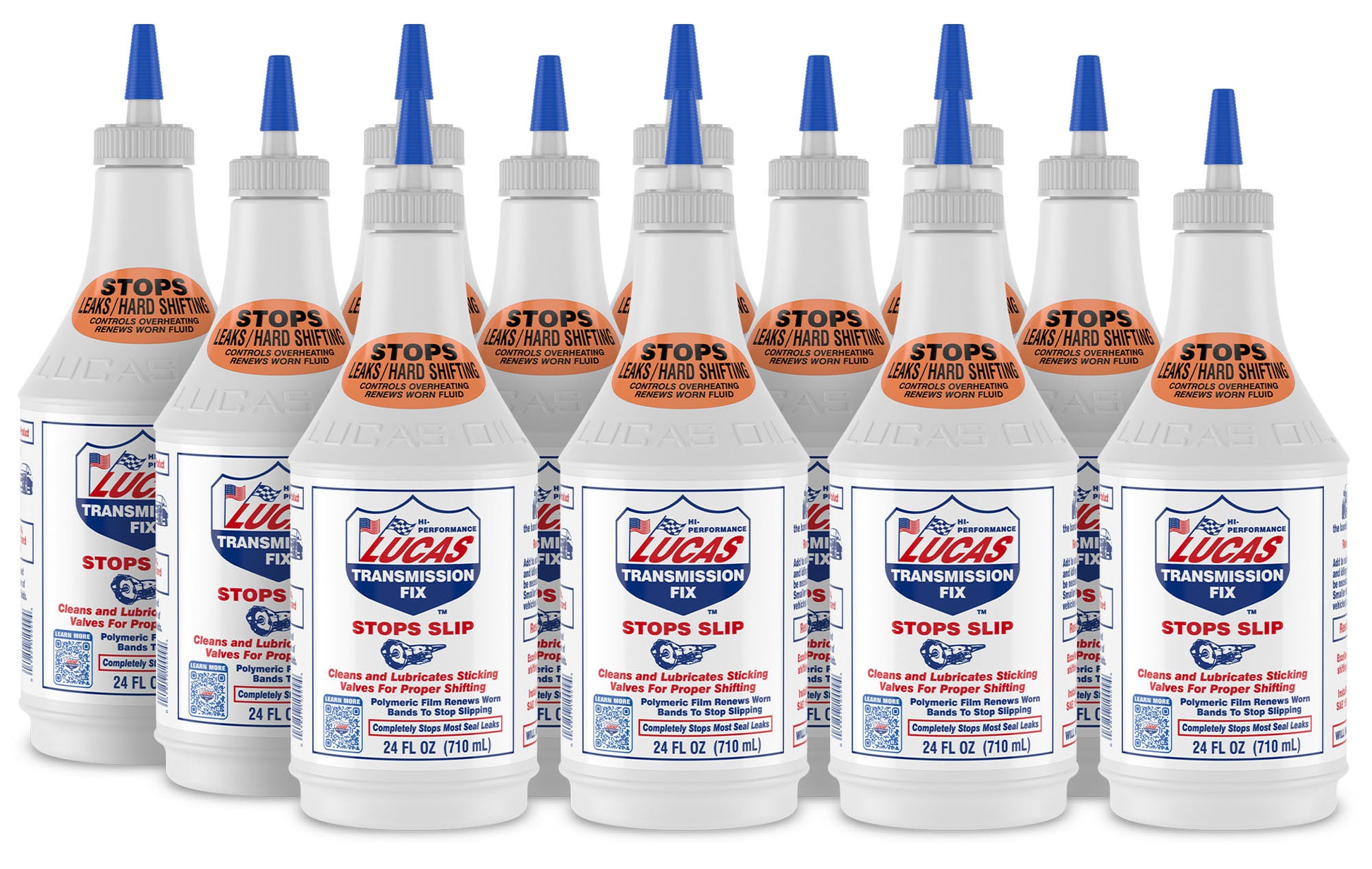 Lucas Oil Transmission Fluid Additive - Transmission Fix - 24 oz Bottle - Set of 12