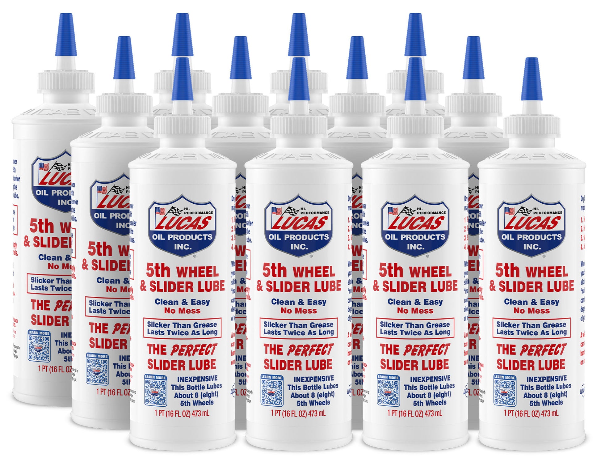 Lucas Oil 5th Wheel Lube - Slider Lube - 1 pt - Set of 12