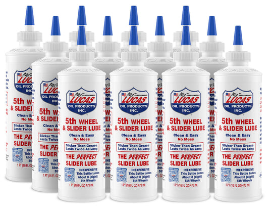 Lucas Oil 5th Wheel Lube - Slider Lube - 1 pt - Set of 12