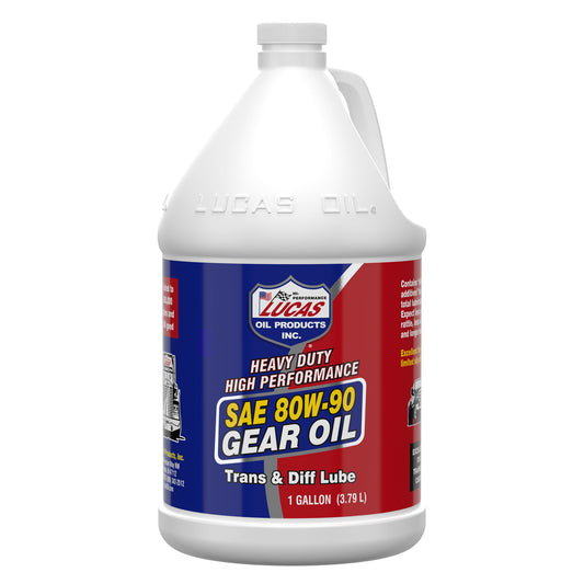 Lucas Oil Gear Oil - Heavy Duty - 80W90 - Limited Slip Additive - Conventional - 1 gal Jug - Each