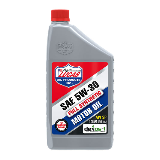 Lucas Oil Motor Oil - Synthetic API - 5W30 - Synthetic - 1 qt Bottle - Each