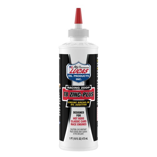 Lucas Oil Motor Oil Additive - Engine Break-In Additive - High Zinc - 16 oz Squeeze Bottle - Each