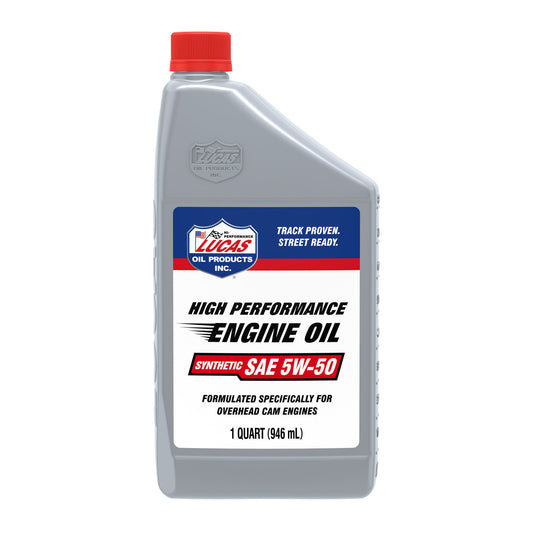 Lucas Oil Motor Oil - Synthetic API - 5W50 - Synthetic - 1 qt Bottle - Each