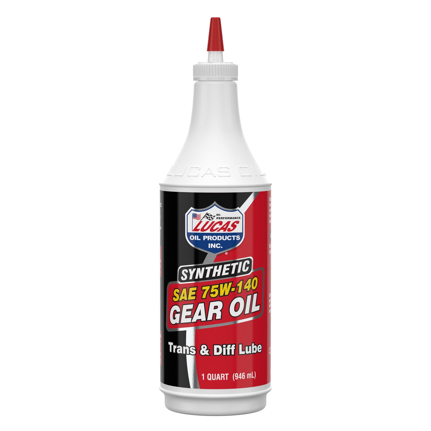 Lucas Oil Gear Oil - 75W140 - Limited Slip Additive - Synthetic - 1 qt Bottle - Each