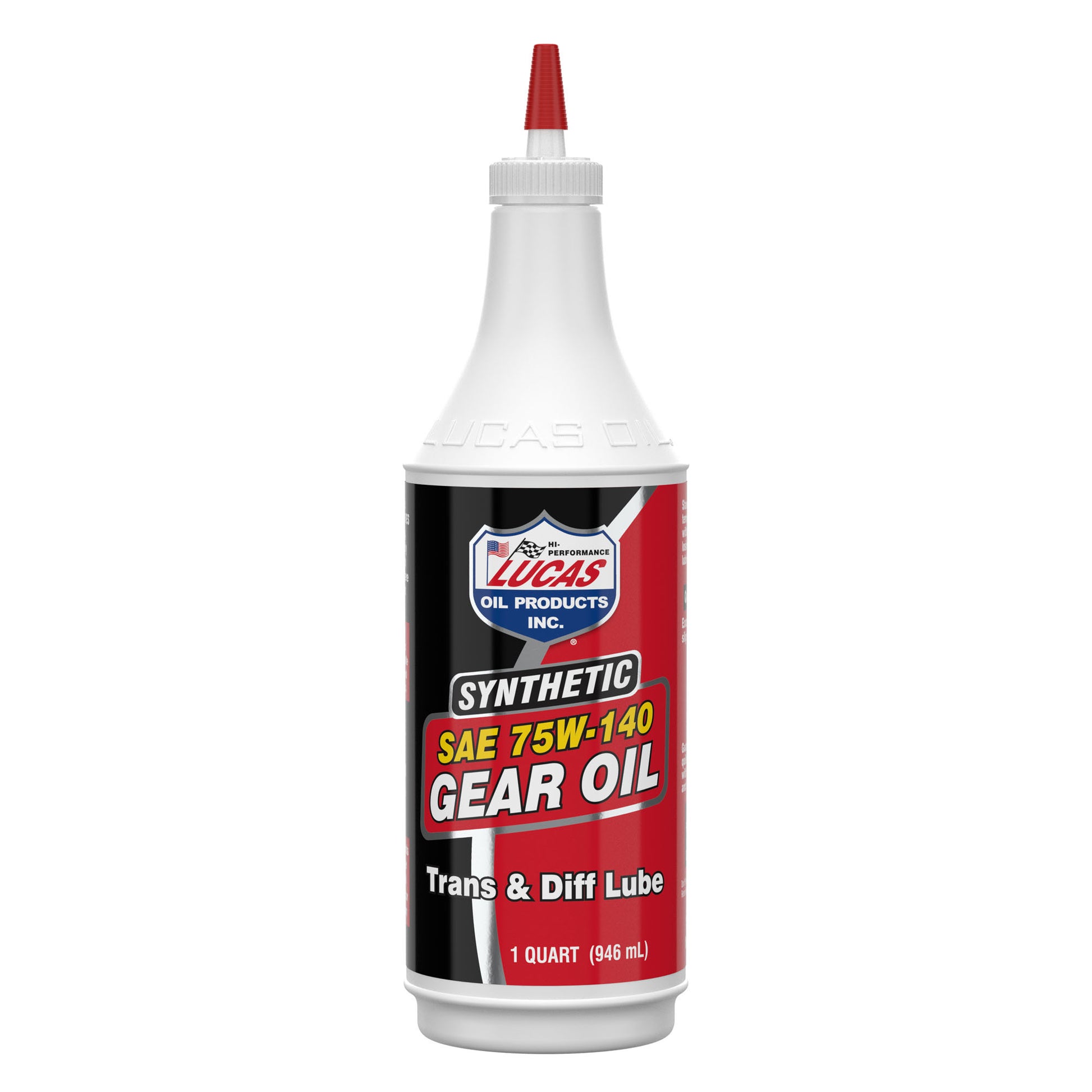Lucas Oil Gear Oil - 75W140 - Limited Slip Additive - Synthetic - 1 qt Bottle - Each
