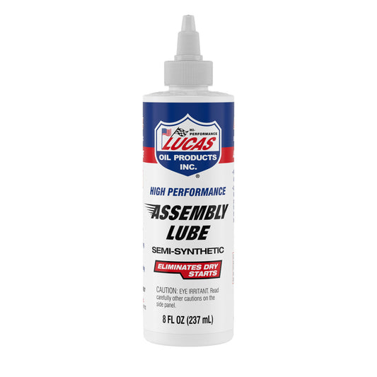 Lucas Oil Assembly Lubricant - High Performance - Engine Assembly Lubricant - Semi-Synthetic - 8 oz Bottle - Each