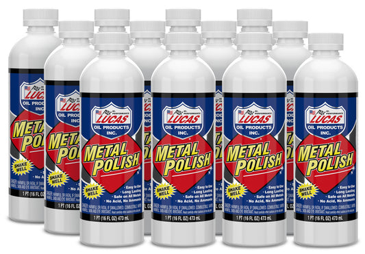 Lucas Oil Metal Polish - 16 oz Bottle - Set of 12