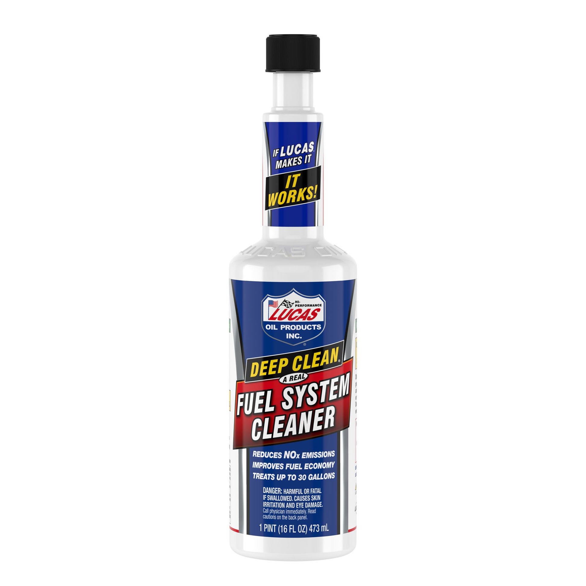 Lucas Oil Fuel Additive - Deep Clean - Fuel System Cleaner - 16 oz Bottle - Gas - Each