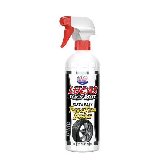 Lucas Oil Tire Shine - Slick Mist Tire and Trim - 24 oz Spray Bottle - Each