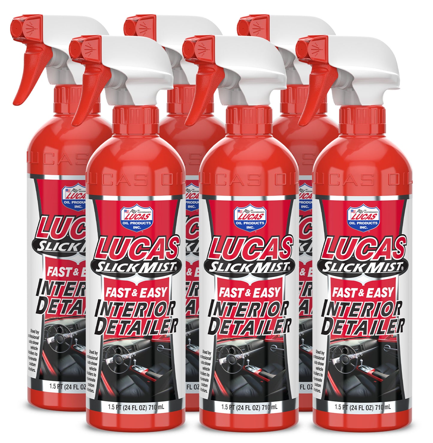 Lucas Oil Interior Protectant - Slick Mist - 24 oz Spray Bottle - Set of 6