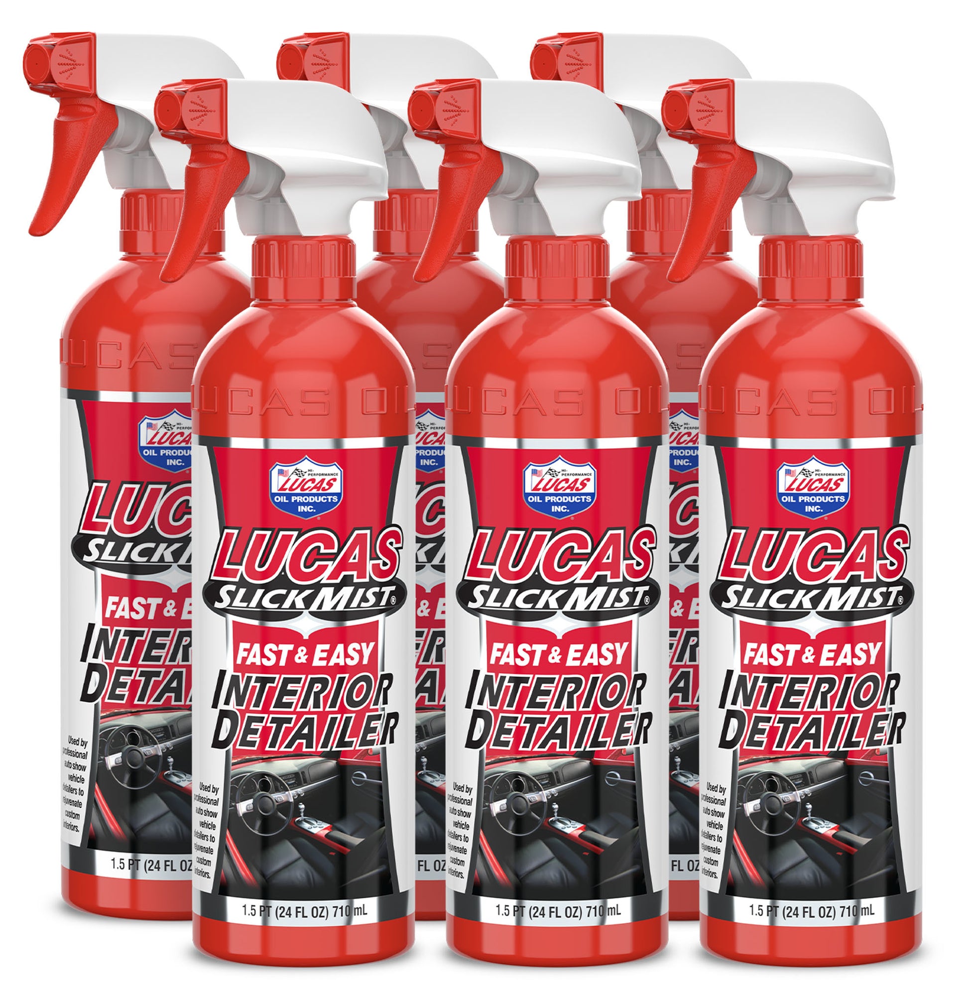 Lucas Oil Interior Protectant - Slick Mist - 24 oz Spray Bottle - Set of 6