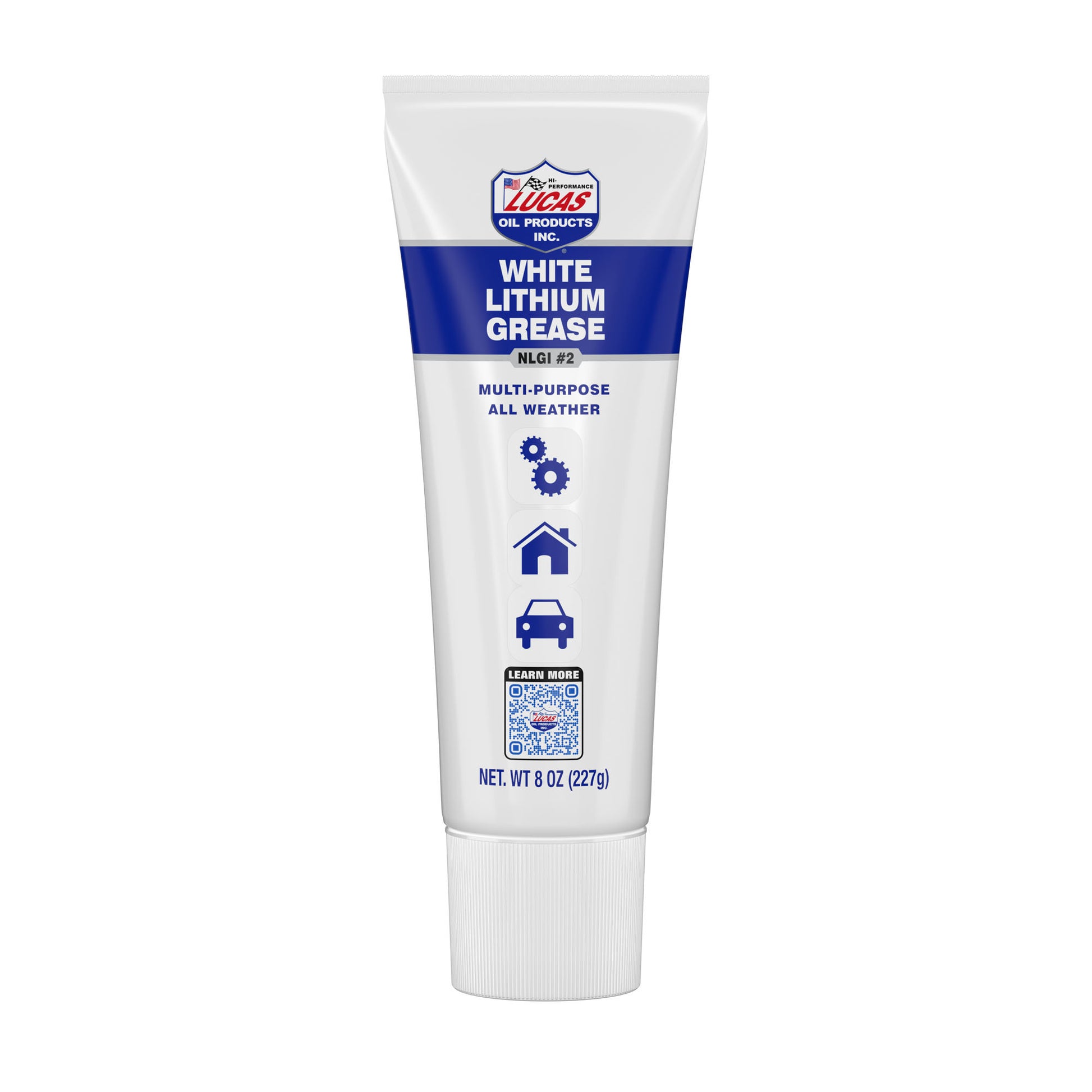 Lucas Oil Grease - White Lithium - Conventional - 8 oz Tube - Each