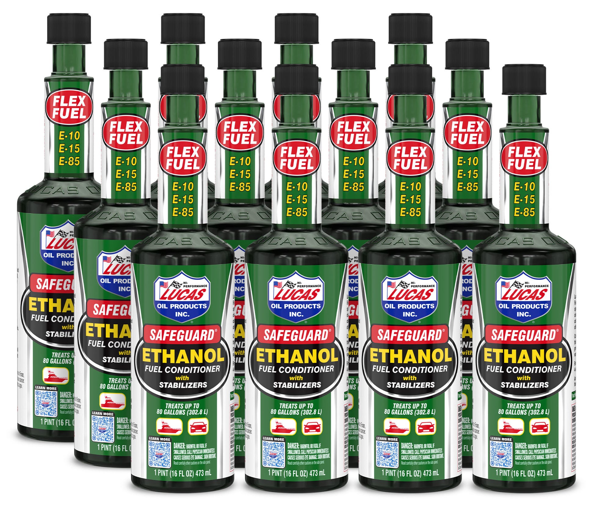 Lucas Oil Fuel Additive - Safeguard Ethanol Fuel Conditioner and Stabilizer - System Cleaner - Stabilizer - Corrosion