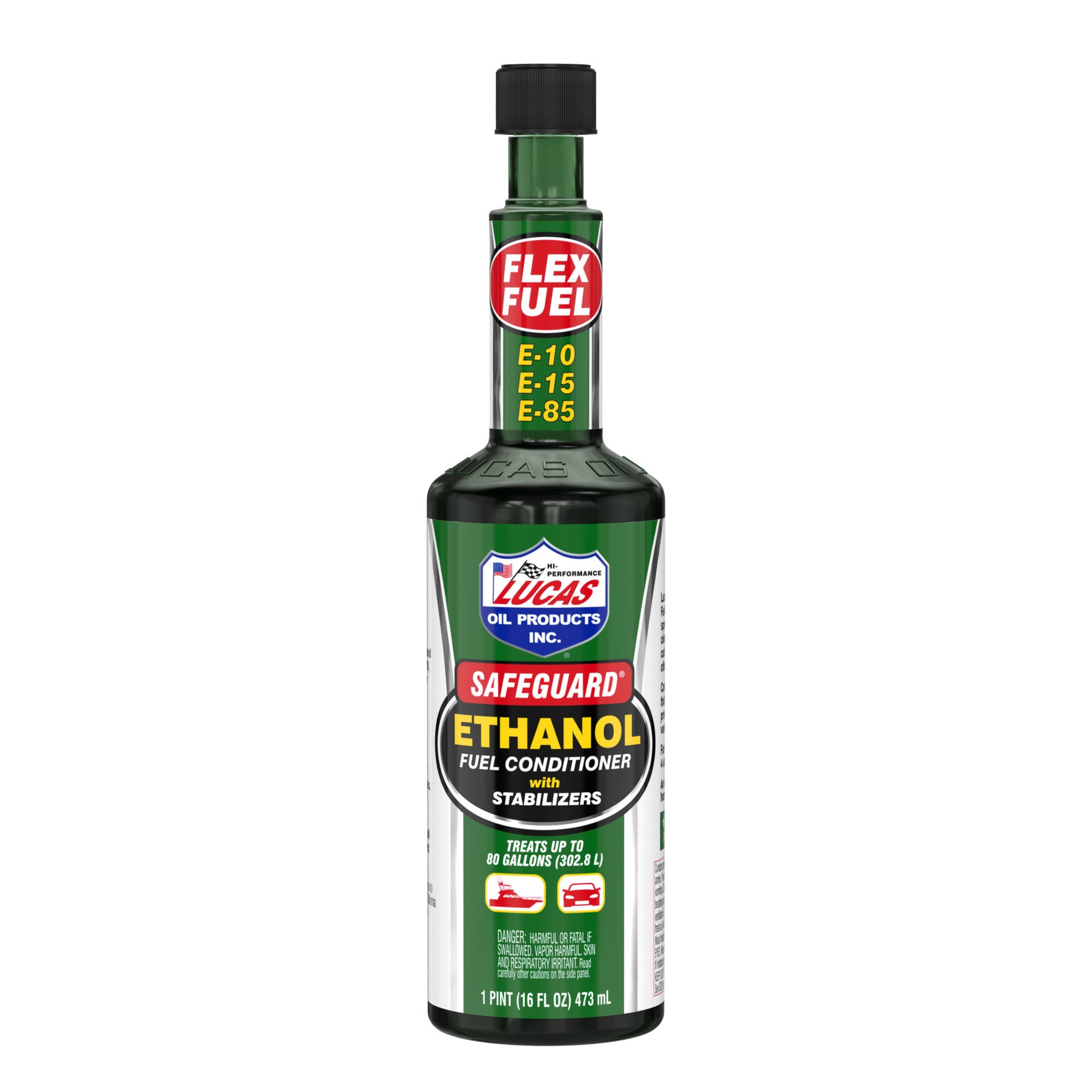 Lucas Oil Fuel Additive - Safeguard Ethanol Fuel Conditioner and Stabilizer - System Cleaner - Stabilizer - Corrosion