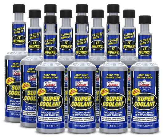 Lucas Oil Antifreeze / Coolant Additive - Super Coolant - 1 pt Bottle - Set of 12