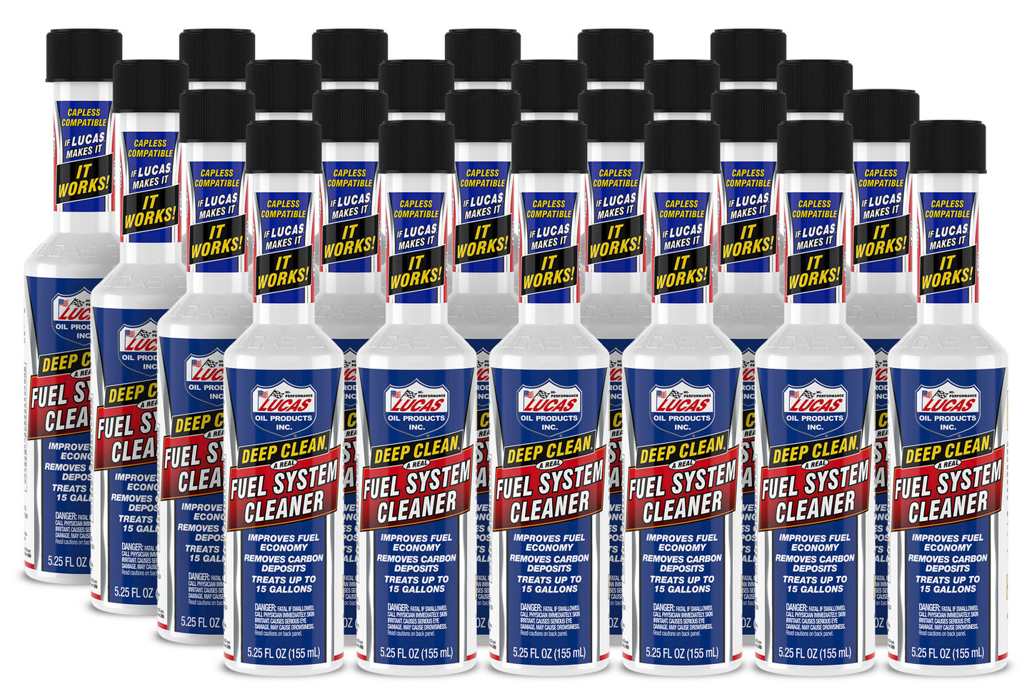 Lucas Oil Fuel Additive - Deep Clean - Fuel System Cleaner - 5.25 oz Bottle - Gas - Set of 24