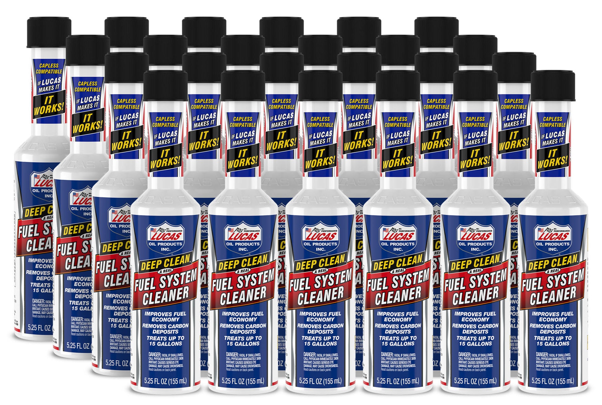 Lucas Oil Fuel Additive - Deep Clean - Fuel System Cleaner - 5.25 oz Bottle - Gas - Set of 24