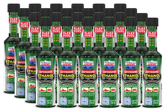 Lucas Oil Fuel Additive - Safeguard - Conditioner / Stabilizer - 5.25 oz Bottle - Ethanol - Set of 24