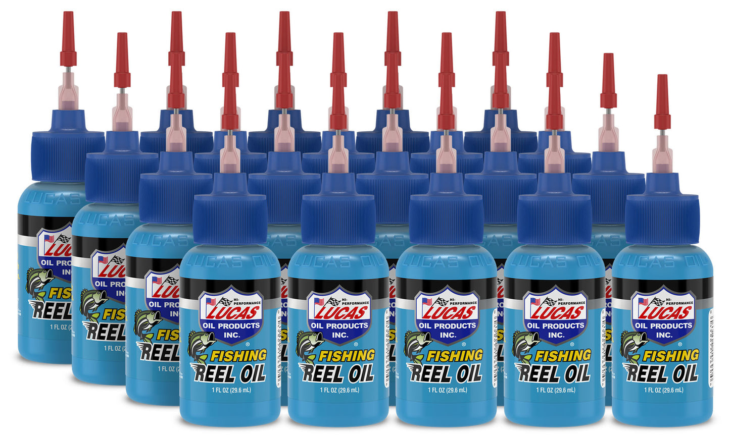 Lucas Oil Fishing Reel Oil - Lubricant / Protectant - 1 oz Squeeze Bottle - Set of 20